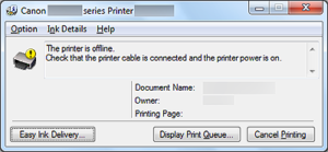  Canon Printer may have the offline issue 